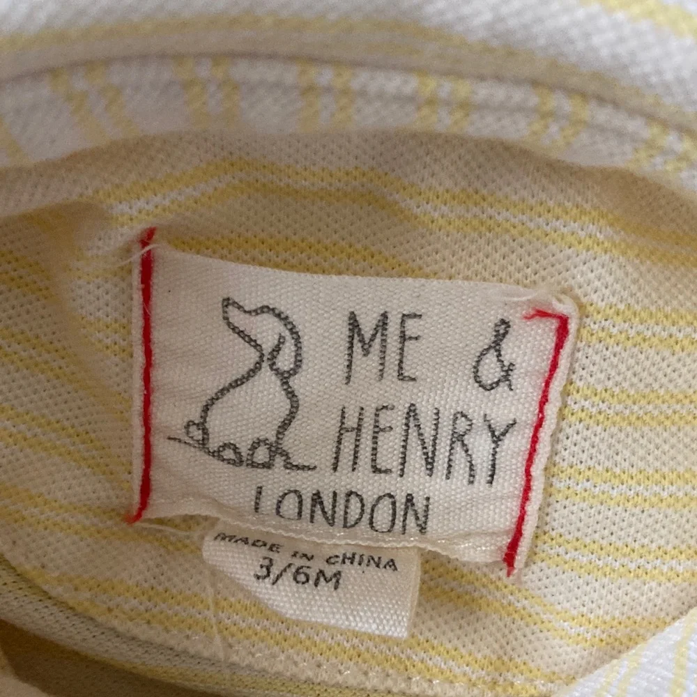 Me & Henry polo romper & bodysuit bundle, 3-6M.
